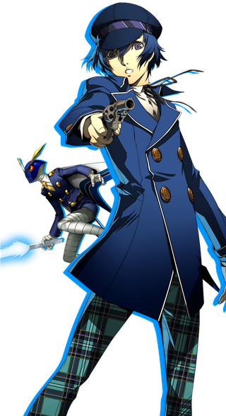 Persona 4 Golden Png Photo (black, teal)