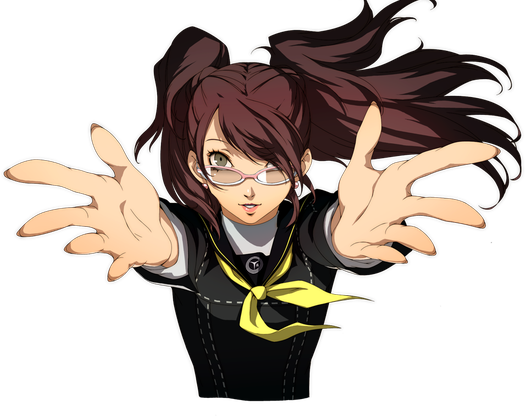 Persona 4 Golden Transparent Png (black, pink)