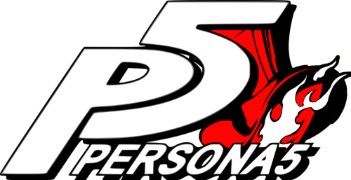 Persona 5 Logo Png Clipart (red, lavender, white, gray, black)