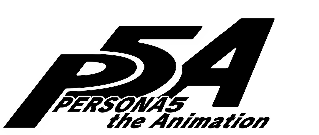 Persona 5 Logo Png Image (white, silver, indigo, gray, black)