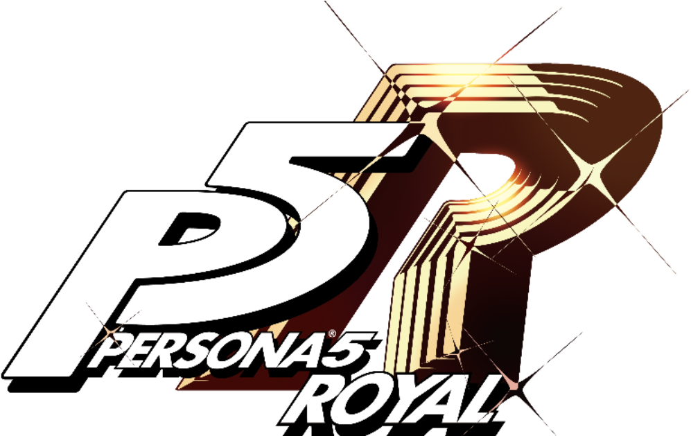 Persona 5 Logo Png Pic (white, maroon, indigo, gray, black)