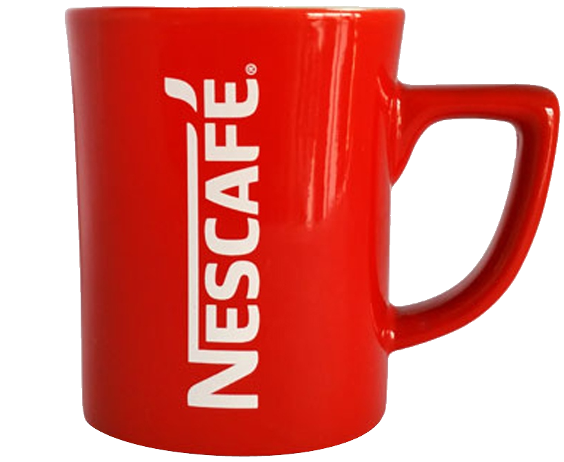 Nescafe Cup Png Image (maroon, red, white)