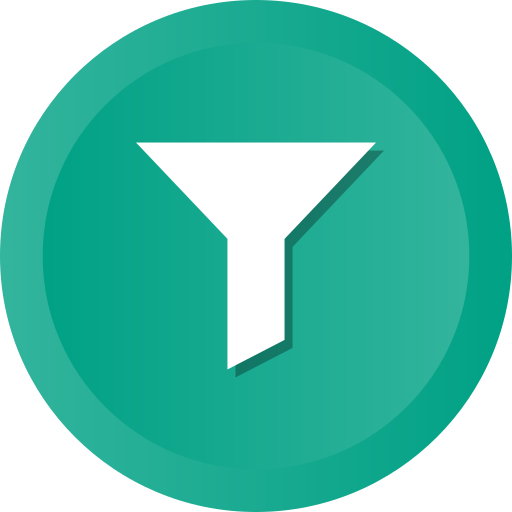 Descending Filter Filtering Tool Funnel Sort Free Transparent Png Icon Download (teal, black, white)