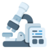 Research Microscope Science Laboratory Lab Icon Free Png Icon Download Path (gray, lavender, silver, black)