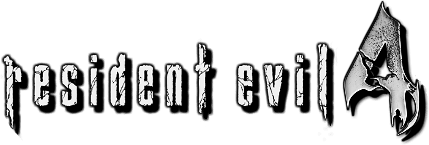 Resident Evil 4 Logo Png Clipart (gray, black)
