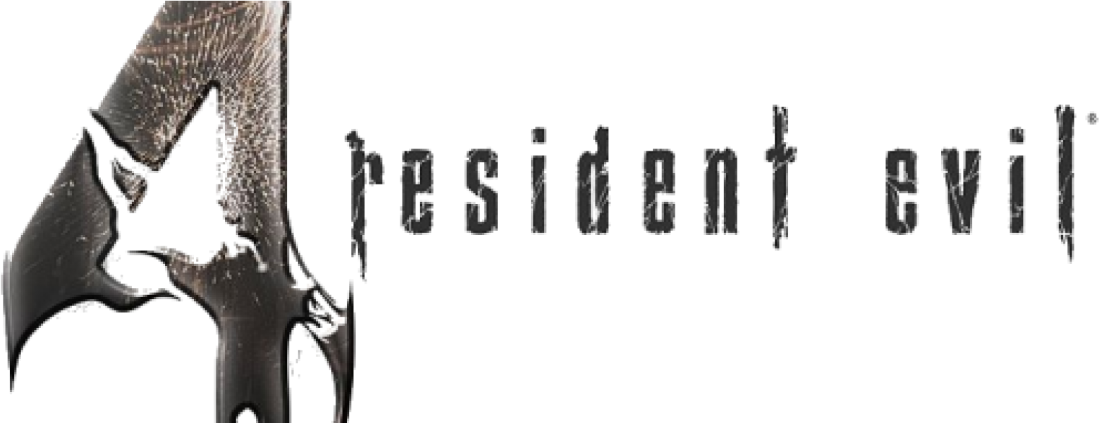 Resident Evil 4 Logo Png File (indigo, black)
