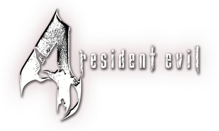 Resident Evil 4 Logo Png Image (silver, white)