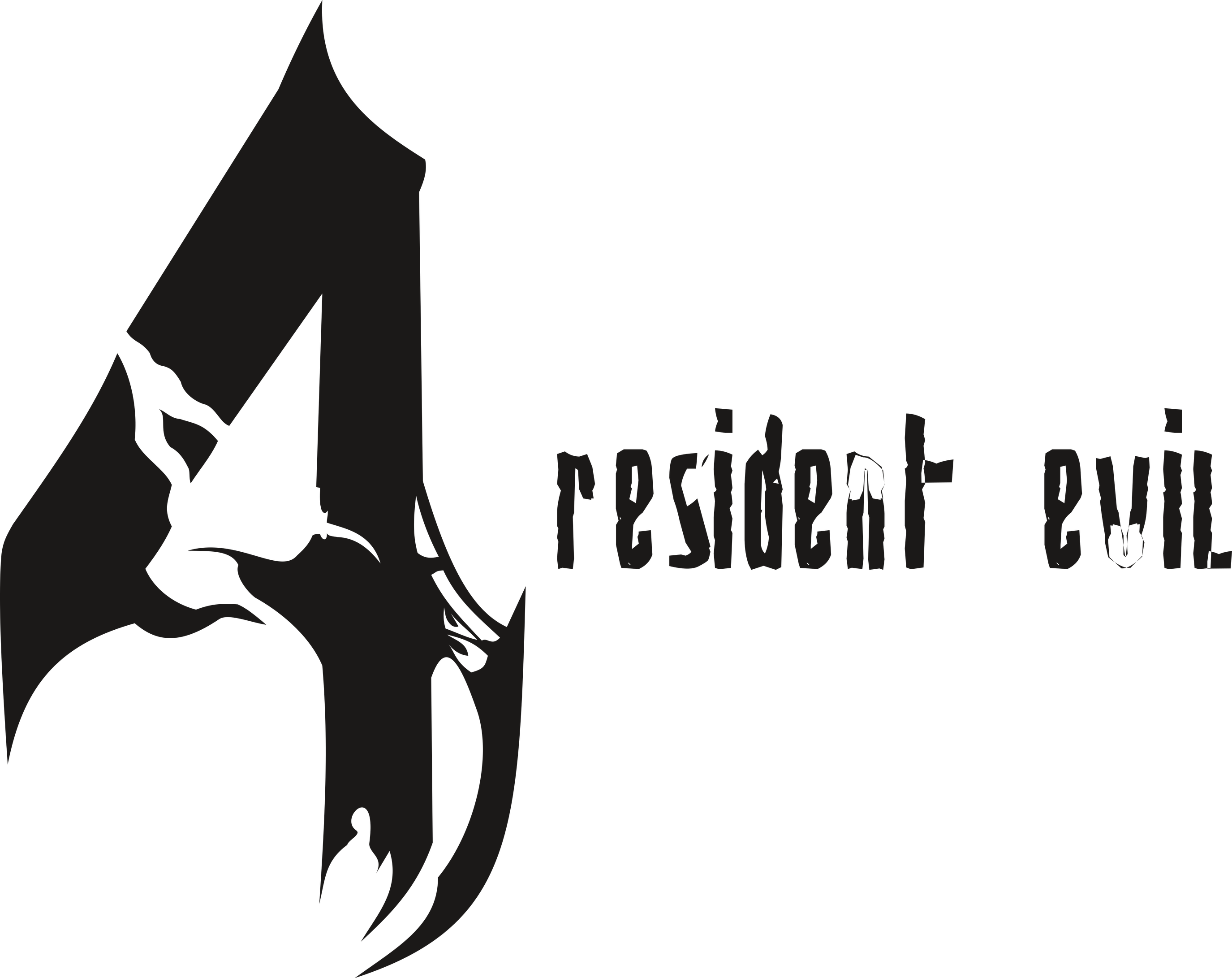 Resident Evil 4 Logo Png Picture (black)