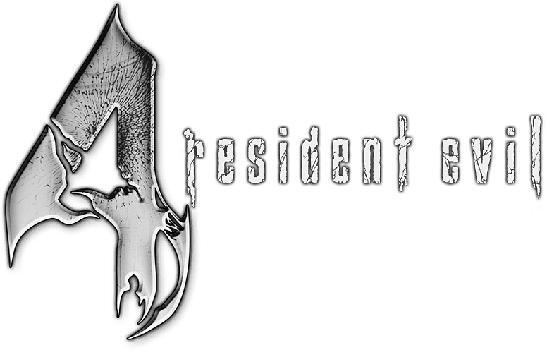 Resident Evil 4 Logo Png (silver, gray, black)