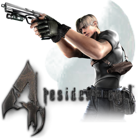 Resident Evil 4 Transparent Png (gray, indigo, black)