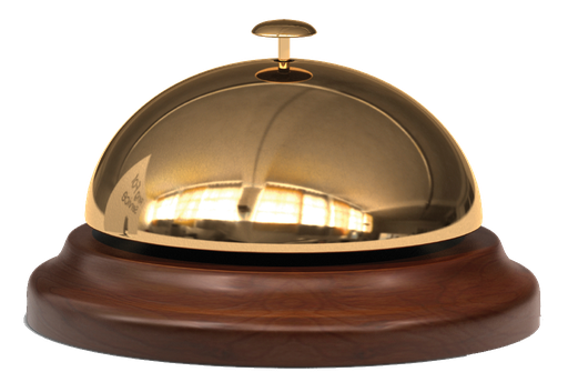 Desk Bell Png (olive, black, white)