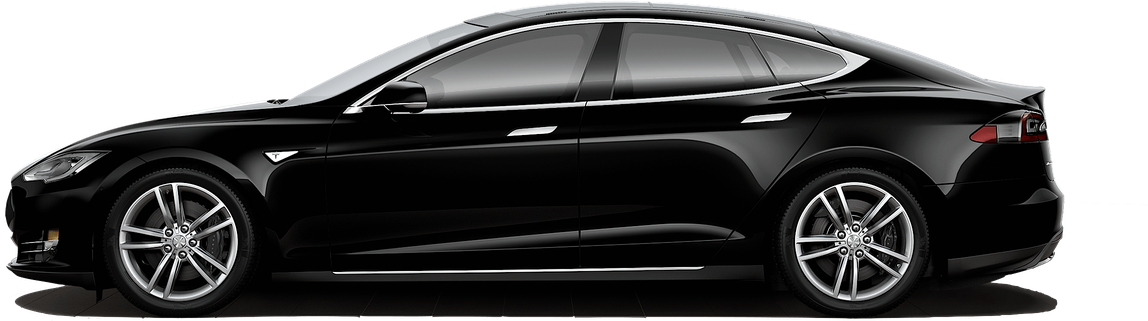 Tesla Car Transparent Png (black)