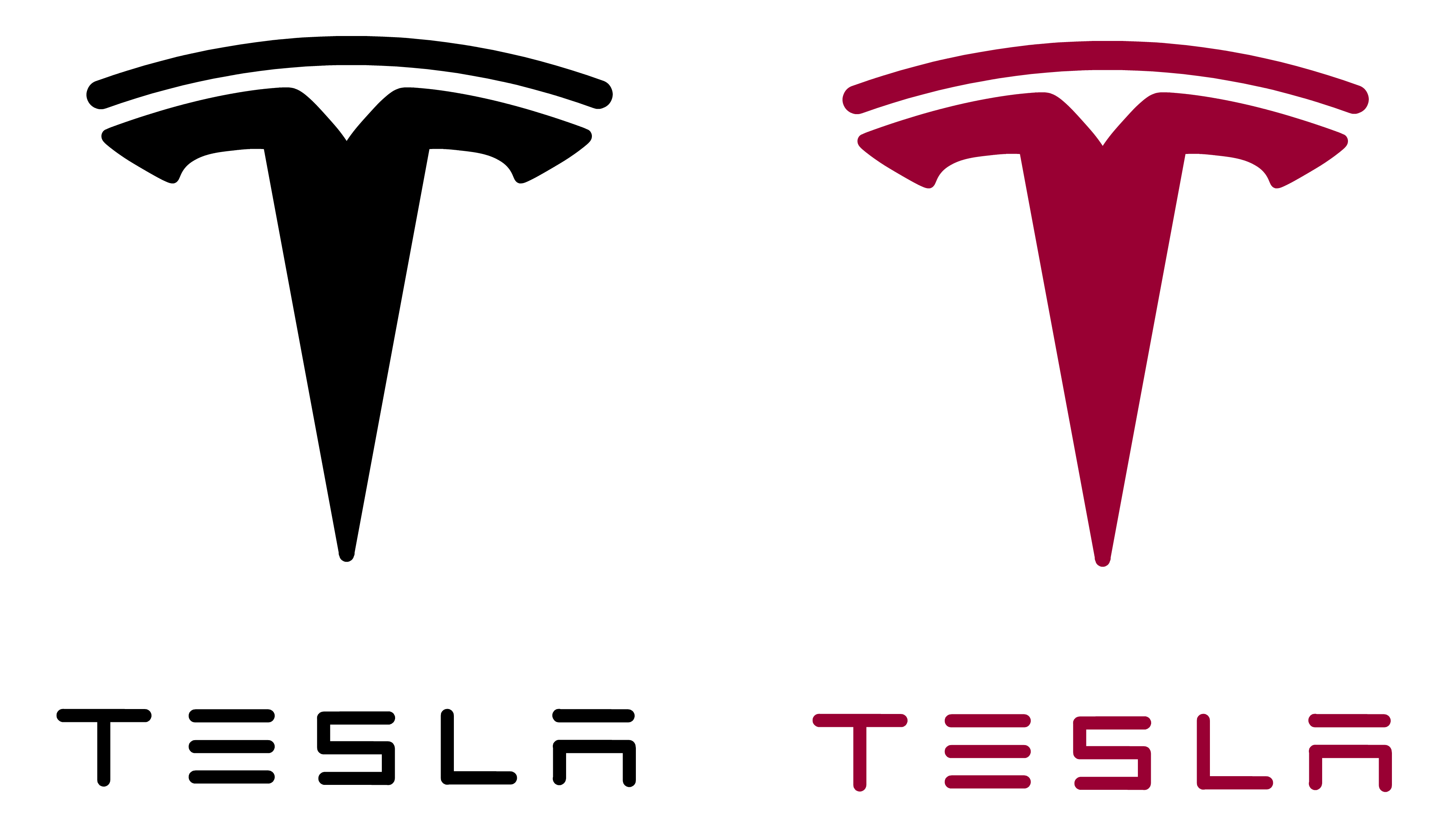 Tesla Logo Png Isolated Image (maroon, black)