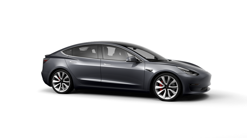 Tesla Model 3 Png Pic (black, gray)