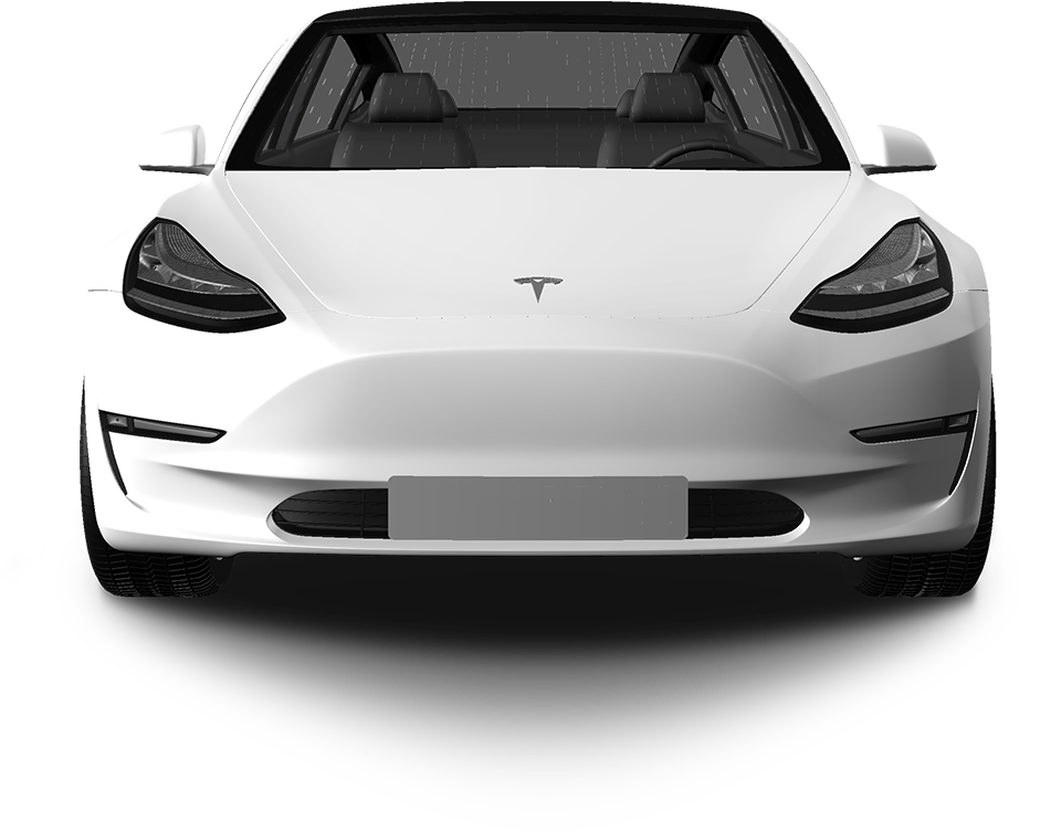 Tesla Model 3 Transparent Png (black, lavender, white)