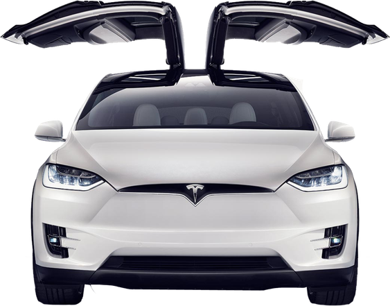 Tesla Model X Png Image (black, silver)