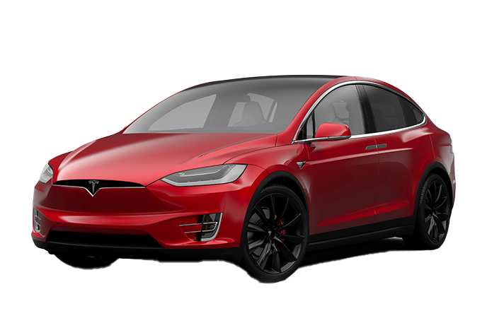 Tesla Model X Png Transparent (black, white)