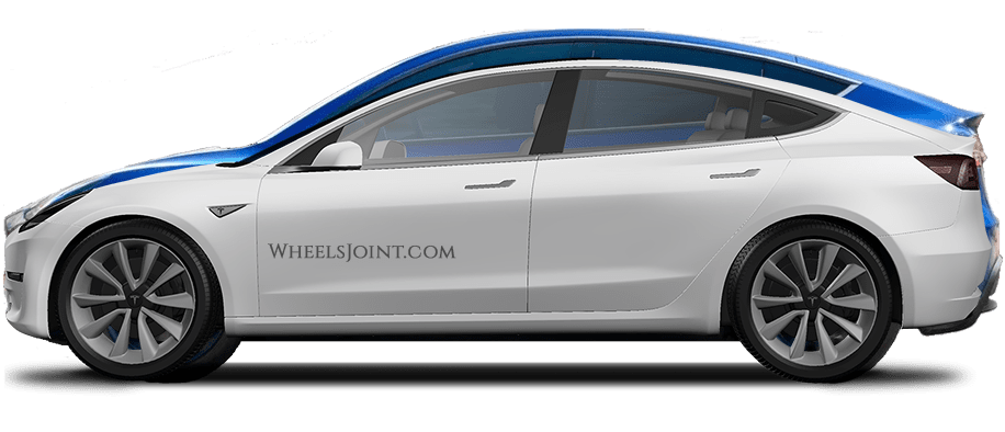 Tesla Model Y Png File (black, silver, lavender)