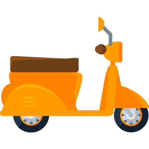 Vespa Png Clipart (maroon, black, orange)