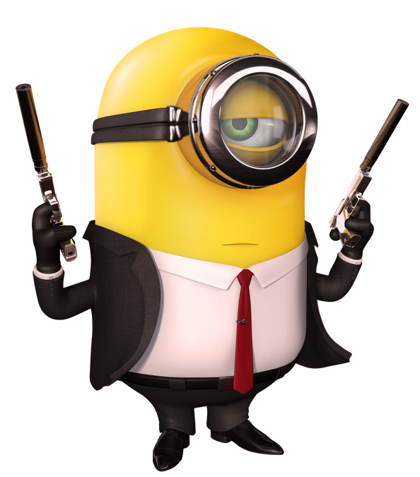 Despicable Me Bob Png Image (beige, black, pink)