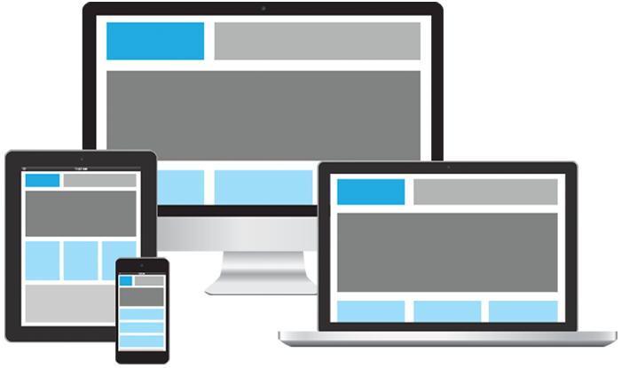 Responsive Web Design Png File (gray, white, mint, black, silver)