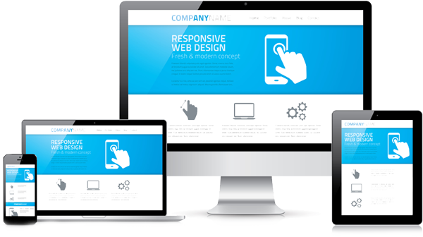 Responsive Web Design (black, white, silver)