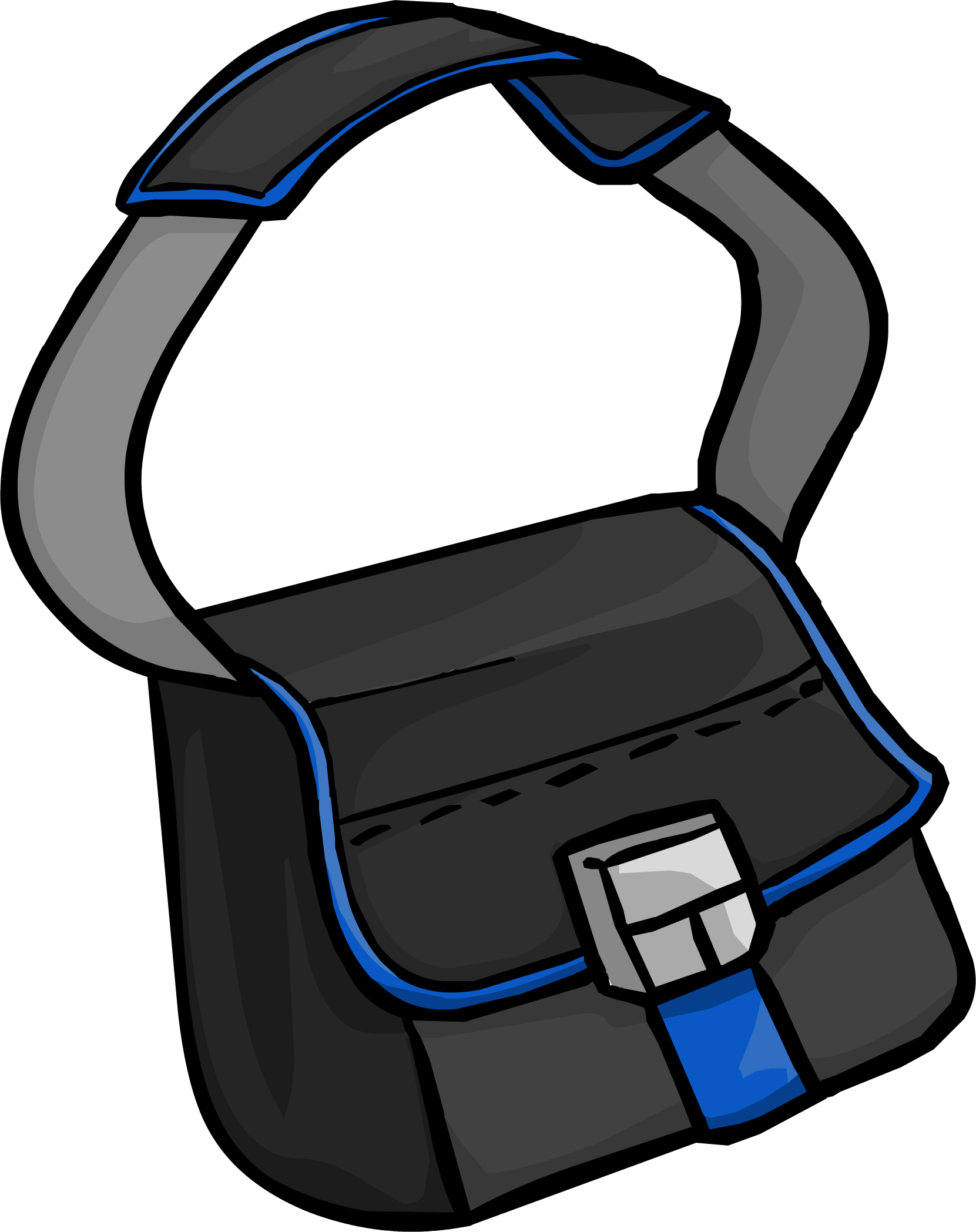 Messenger Bag Png Isolated File (indigo, black, gray)