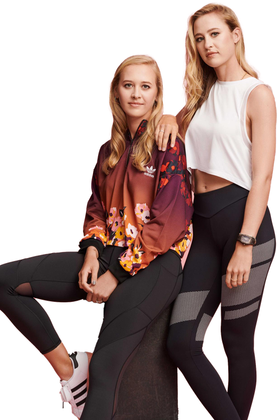 Jessica And Nelly Korda Olympic Player Png File (black)