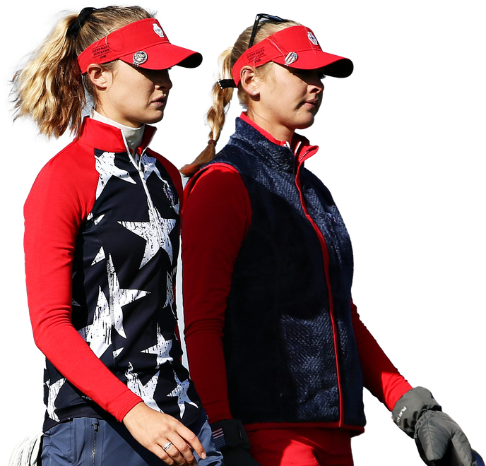 Jessica And Nelly Korda Olympic Player Png Free Download (black)