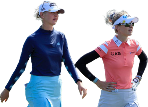 Jessica And Nelly Korda Olympic Player Png Image (black)