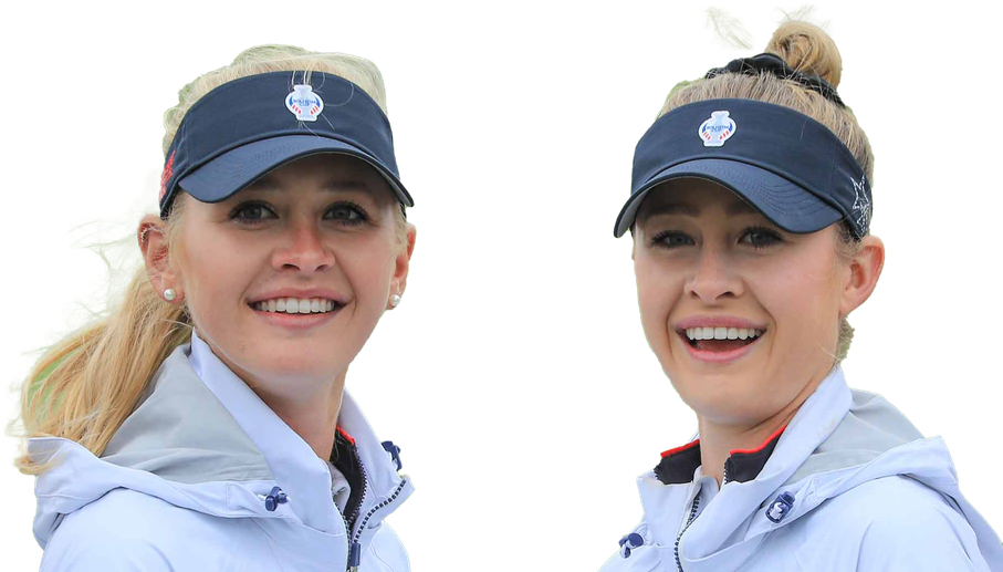 Jessica And Nelly Korda Olympic Player Png Photo (teal, lavender, black)