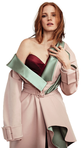 Jessica Chastain Png (silver, pink, black)