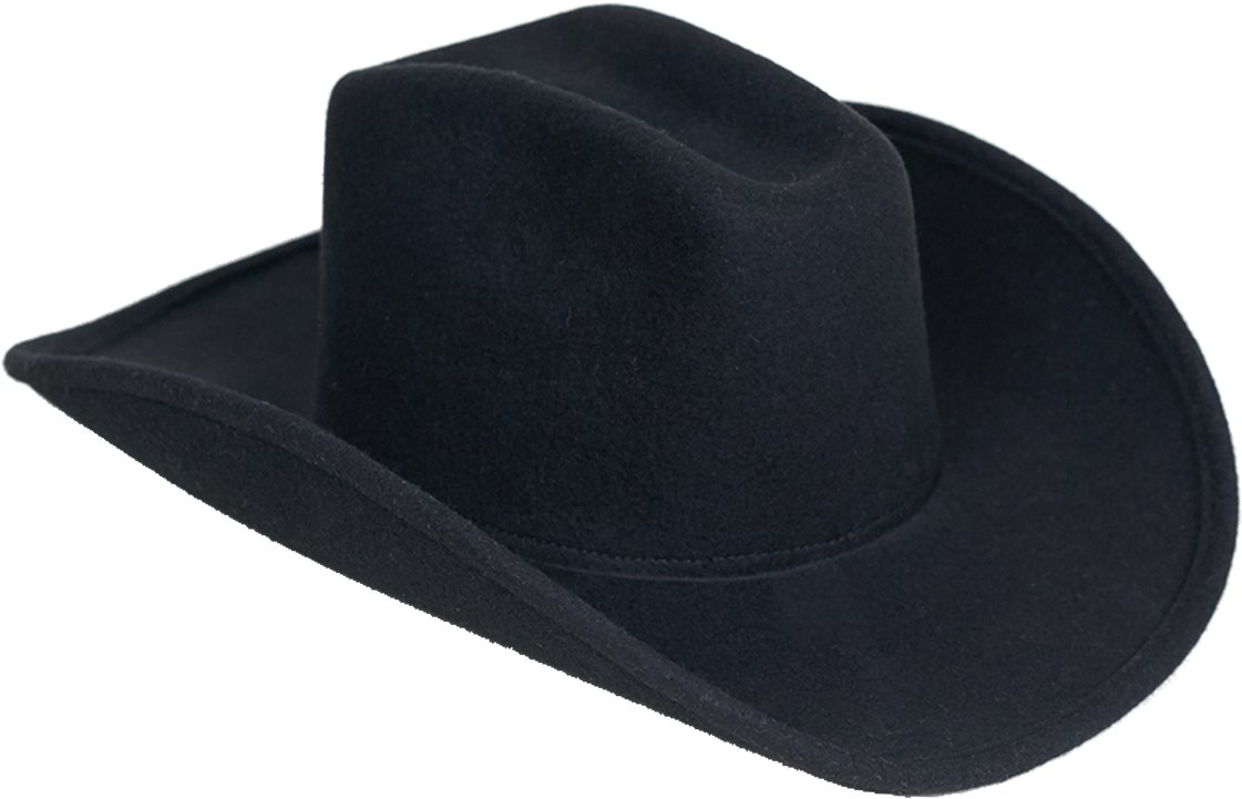 Western Cowboy Hat Png Photo (black)