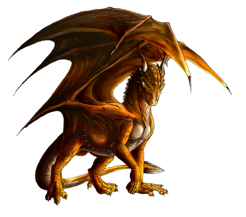 Western Dragon Png Pic (black)