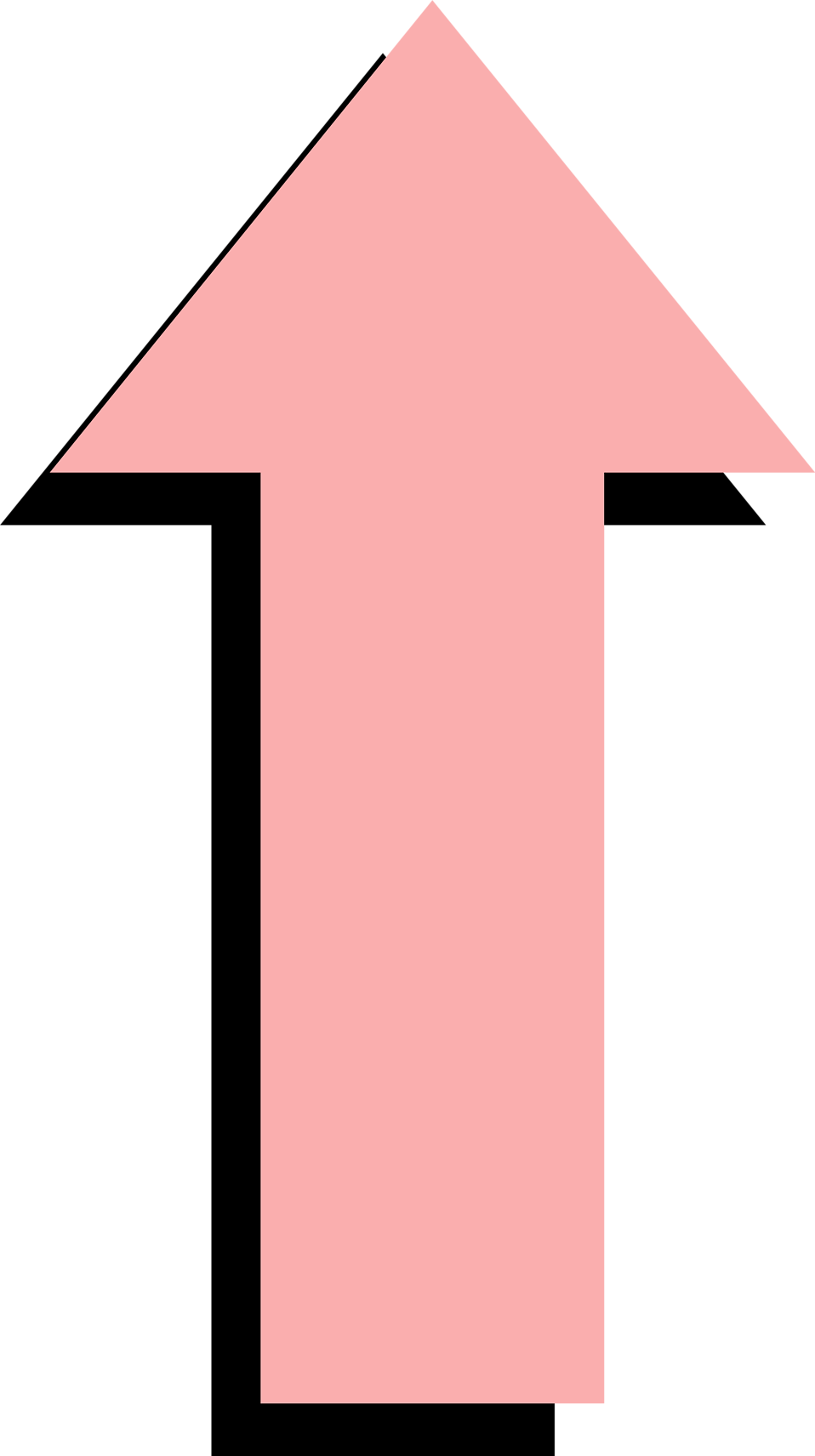 Aesthetic Arrow Png Transparent (salmon, pink, black, gray)