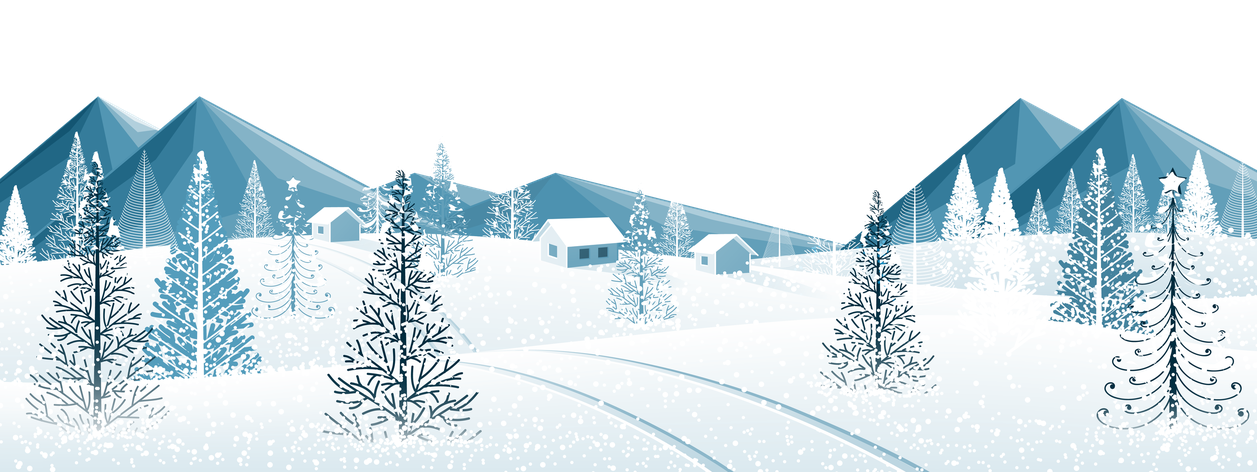 Aesthetic Christmas Transparent Background (white, lavender, black)