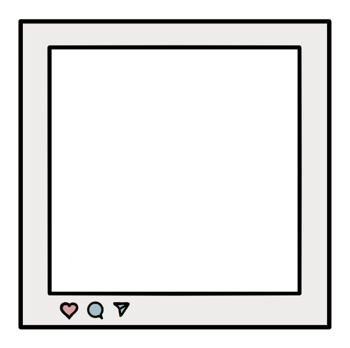 Aesthetic Frame Png Picture (indigo, white, black, beige, gray)