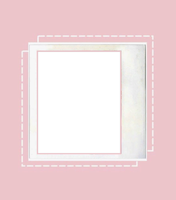 Aesthetic Frame Png Transparent (white, pink, black)