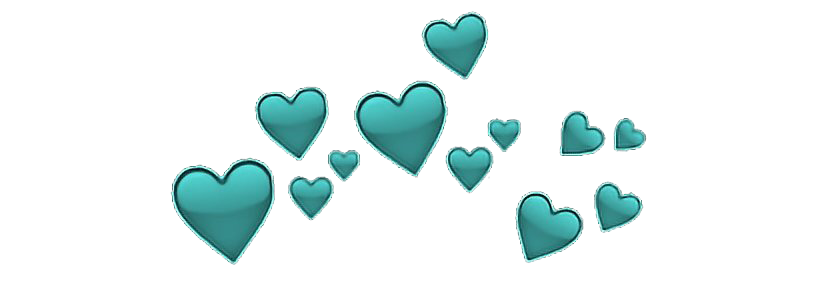 Aesthetic Heart Png Picture (teal, gray, white)