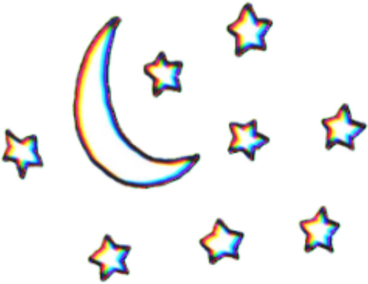 Aesthetic Moon (black, white)