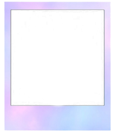 Aesthetic Polaroid Frame Png Image (white, lavender, black)