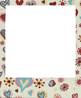 Aesthetic Polaroid Frame Png Isolated Image (beige, black, silver)