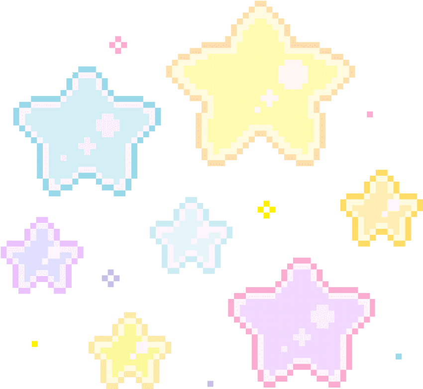 Aesthetic Star Download Png Image (lavender, black, beige)