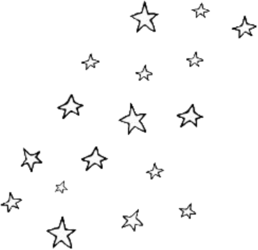 Aesthetic Star Png Free Download (black, white)