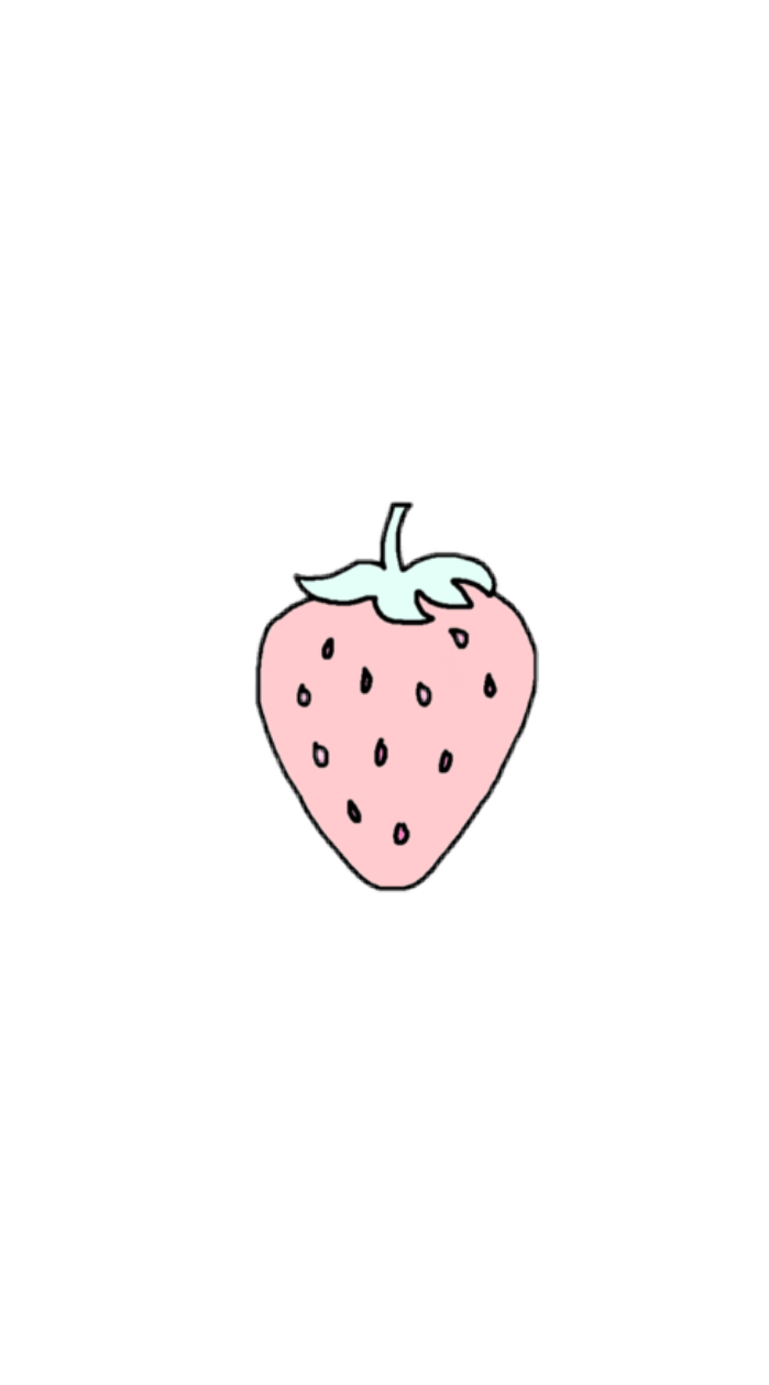 Aesthetic Strawberry Png Photos (black, pink)