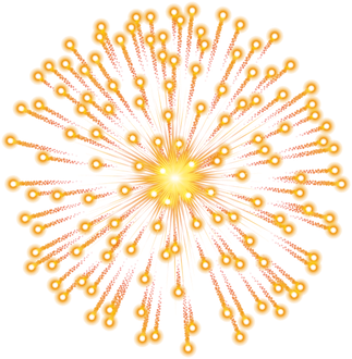 Festive Gold Fireworks Png Photos (black, orange)