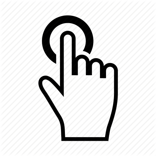 Gesture Click Png Cutout (indigo, black)