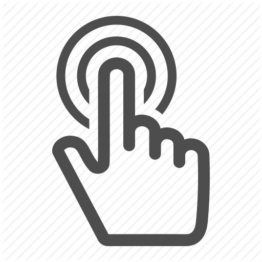 Gesture Click Png Image (indigo, black, gray)