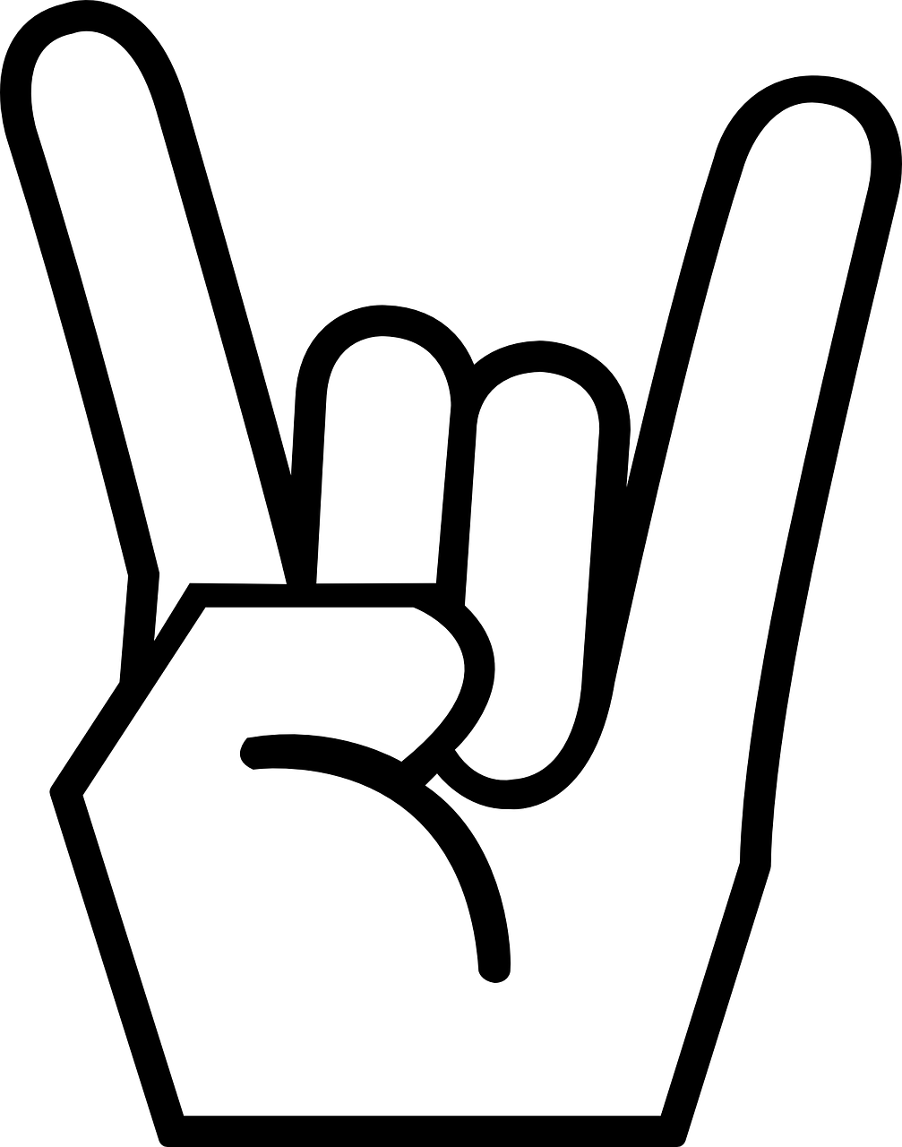 Gesture Finger Png File (indigo, black, lavender, white)