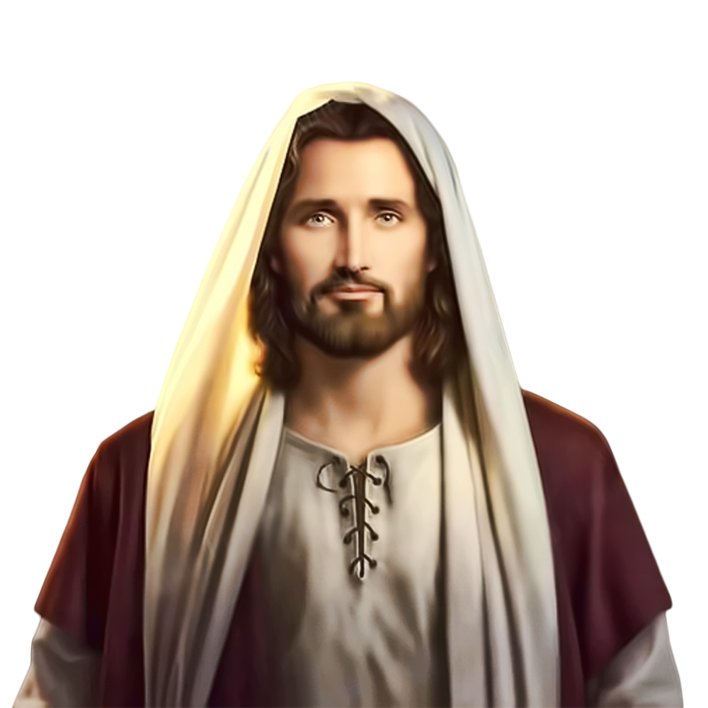 Jesus Christ Png File (gray, white, silver, beige, pink)